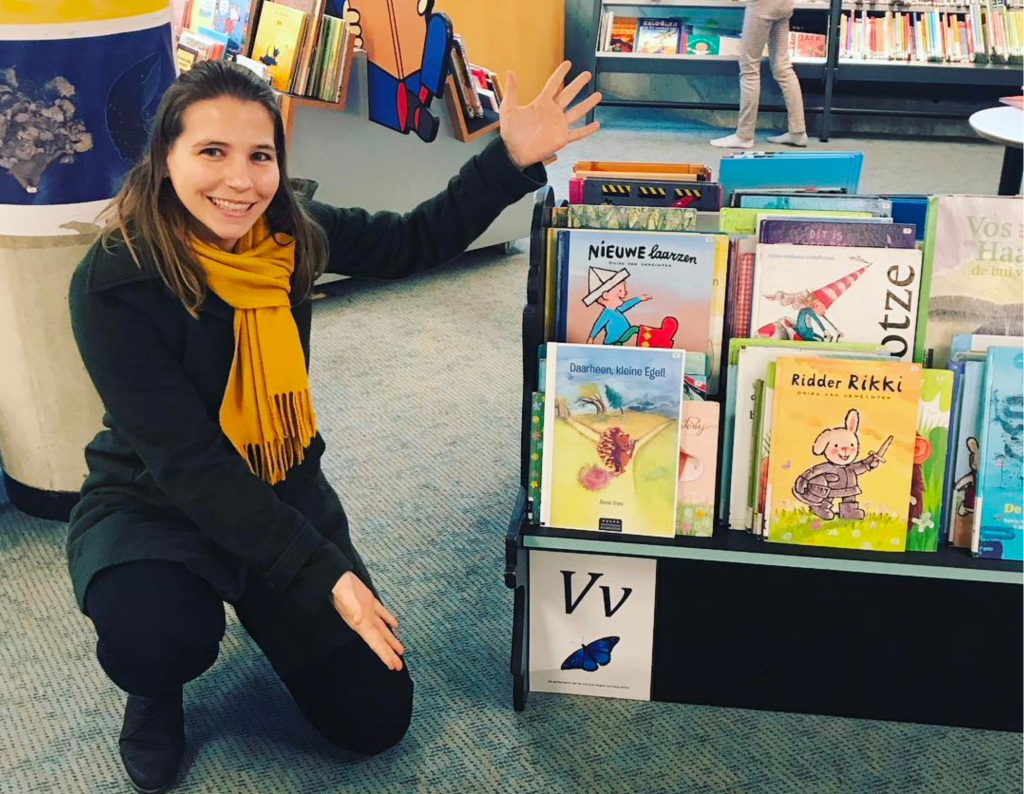 Prentenboek in de bibliotheek